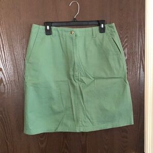 LLBean Skirt Green. Never worn